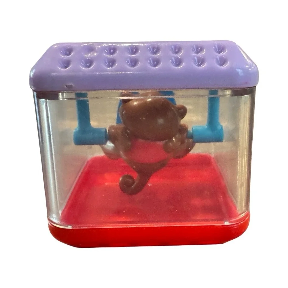 Fisher-Price‎ Peek-a-Blocks Alphabet Letter M Monkey Swinging Sensory Toy Block